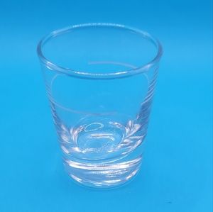 Vintage Libby Shot Glass White Stripe